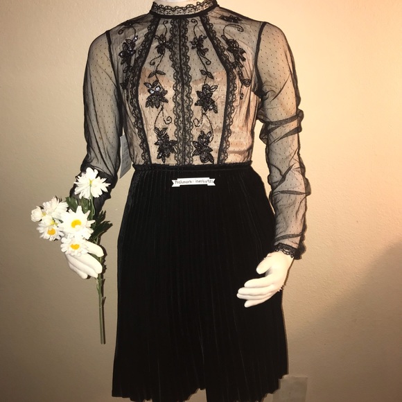 🚨LAST CHANCE 🚨Free People Sequin Velvet Dress - Picture 5 of 8